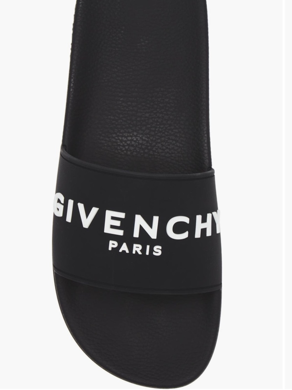 Givenchy Black Slides with White Logo - Picture 7 of 10